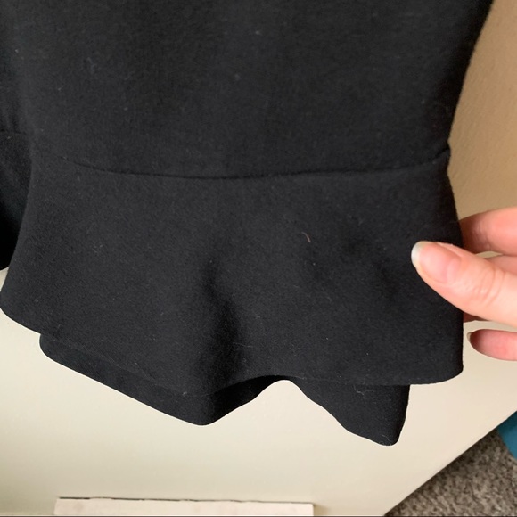 Diane Von Furstenberg DVF Serefina Little Black Dress Ruffle Hem 4 - Picture 5 of 11